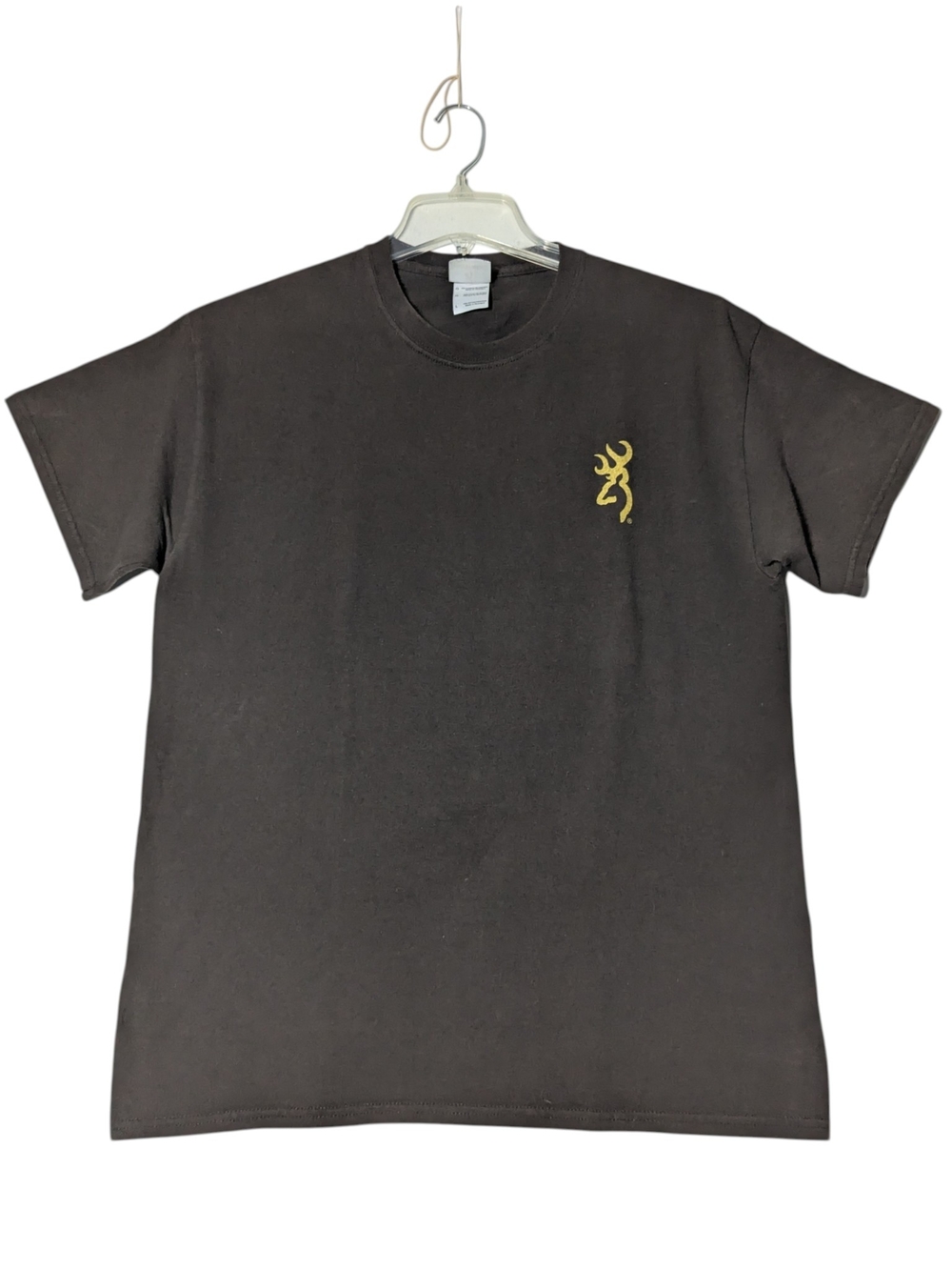 Browning Black Short-Sleeve Tee with Gold Buckmark Logo